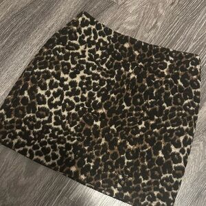 Wool Leopard Cheetah Midi 🐆 Skirt 💛 Miss Selfridge Fall Style